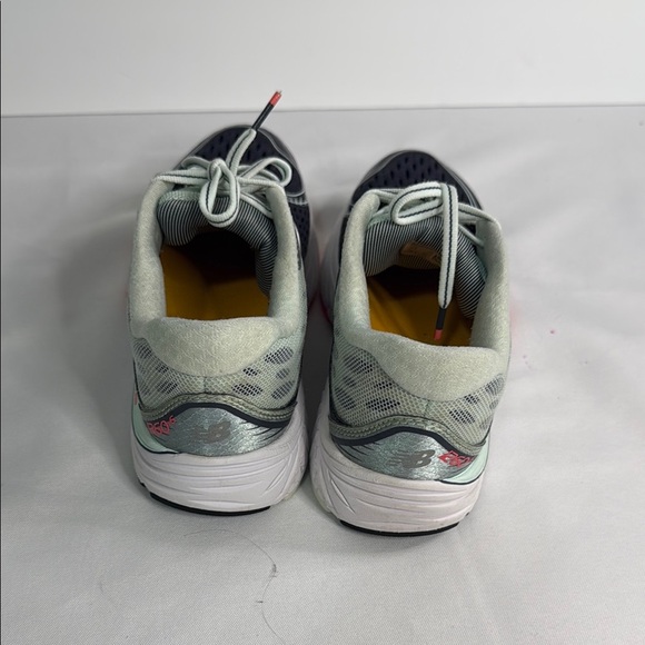 New Balance Black and Pink Athletic Shoes with Mesh Upper - Picture 5 of 9